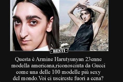 100 donne piu belle gucci|Armine Harutyunyan, la modella di Gucci tra le 100 .